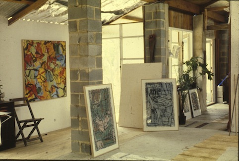 Inside Wedderburn studio, early days